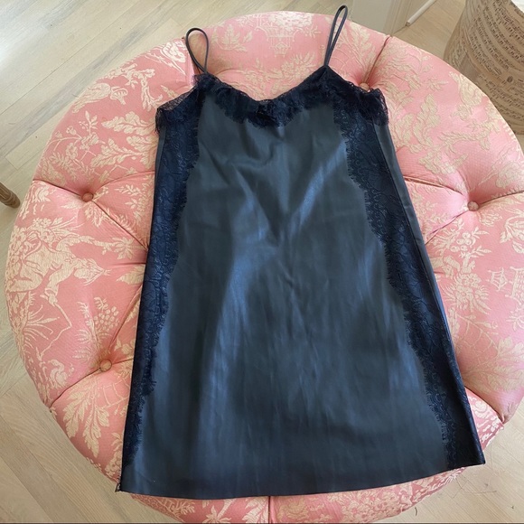 Zara Faux Leather Camisole Dress - Picture 2 of 7